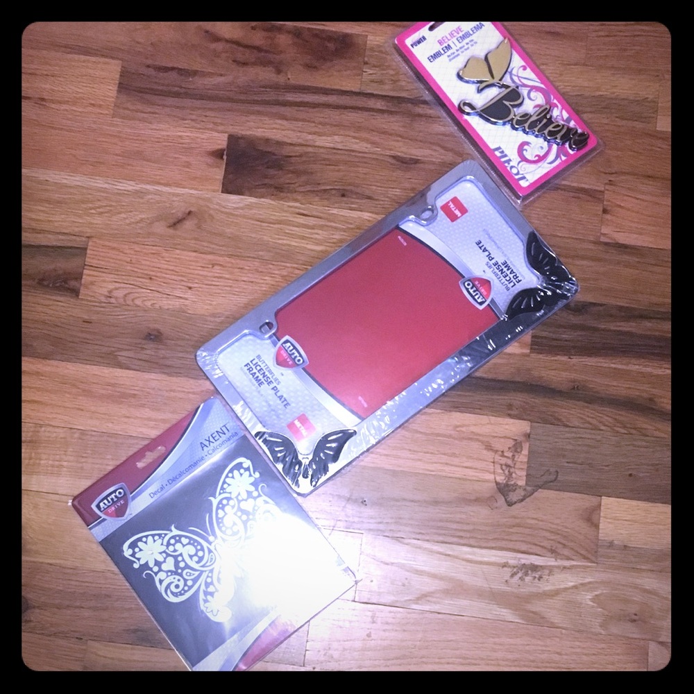 Bundle of Butterfly Car Accessories!